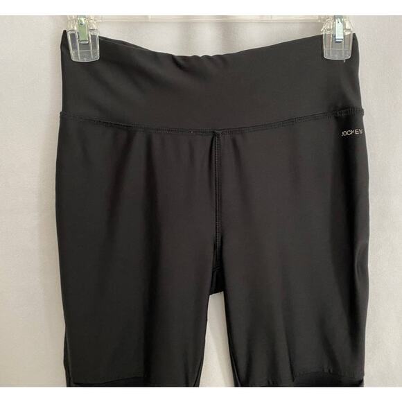 Jockey Black High Rise Workout Crop Leggings Small - Picture 2 of 9